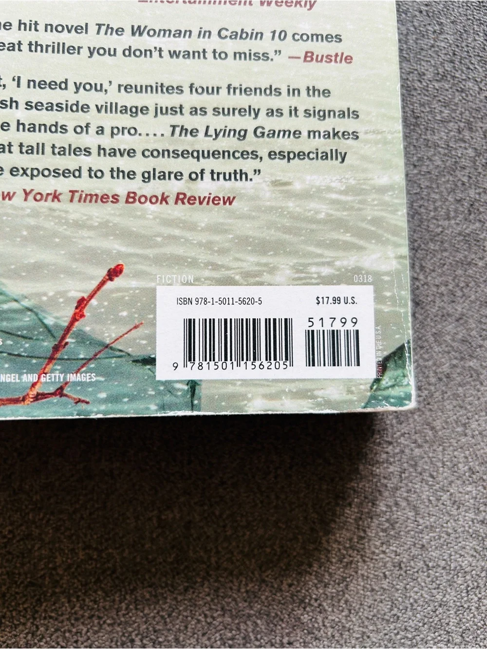 The Lying Game Paperback Book by Ruth Ware Ny Times Bestseller